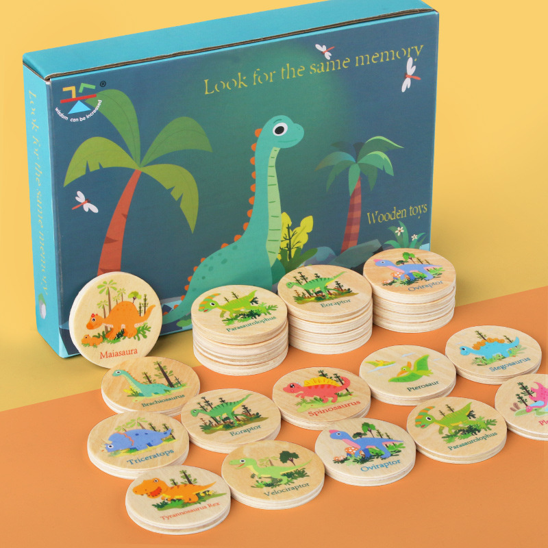Party Games Board Game - Jeu de mémoire dinosaure, jouet assorti,