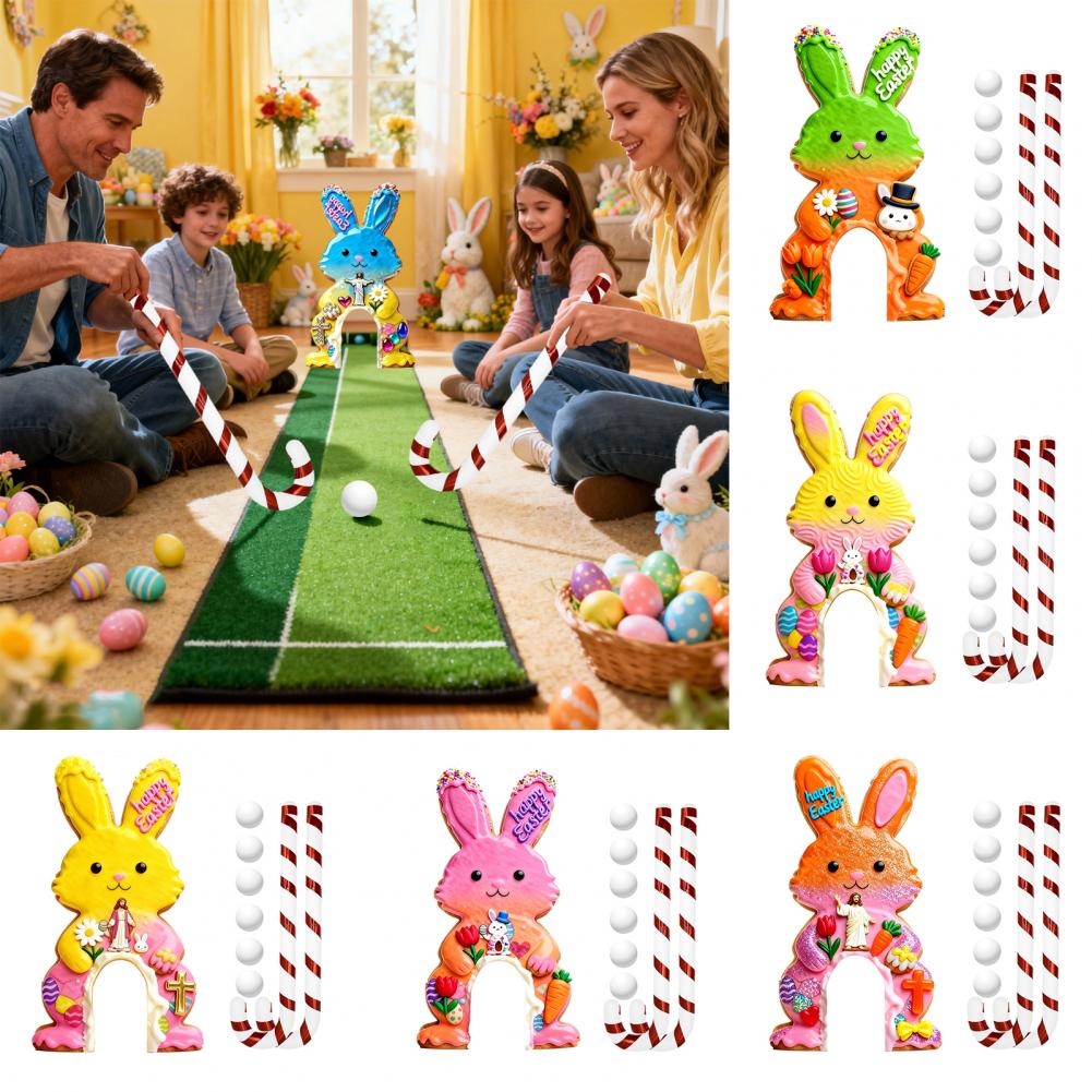 Party Games Easter For Family - Jeu de mini-golf familial Pâques Lapin