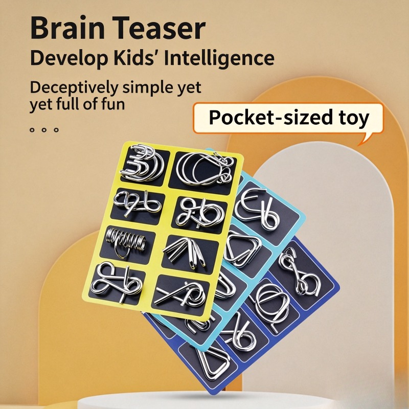 Ensemble de 8 puzzles métalliq - Party Games Board Game avis et prix