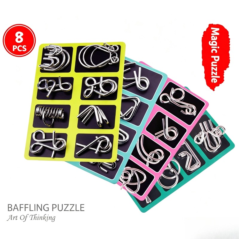 Ensemble de 8 puzzles métalliq - Party Games Board Game avis et prix