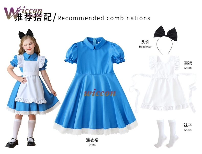OHaYo enfants filles bleu Alic - Party Games Alice In Wonderland avis et prix